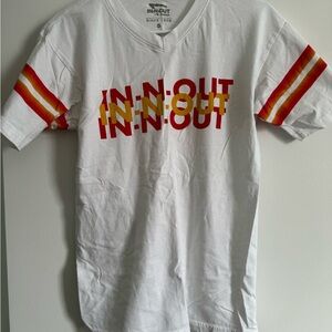 In-N-Out Athletic Jersey Design graphic shirt, small